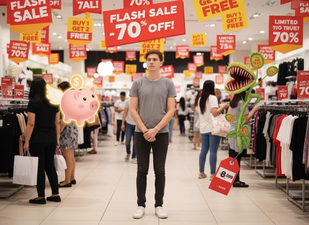 Náhledový obrázek pro blog Marketingový deník k tématu, kdy je vhodné dávat slevy a kdy naopak vůbec a jak tam najít správný poměr.