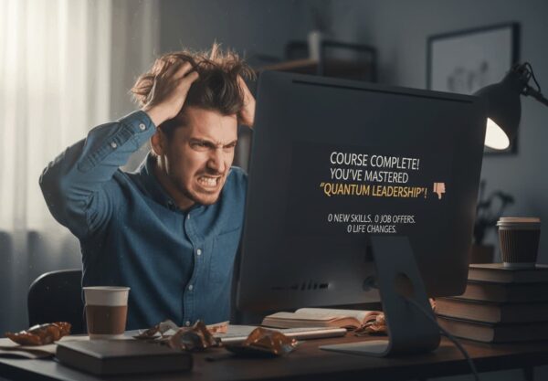 Náhledový obrázek pro blog Marketingový deník k tématu, zda je lepší investovat do kurzu nebo reklamy.