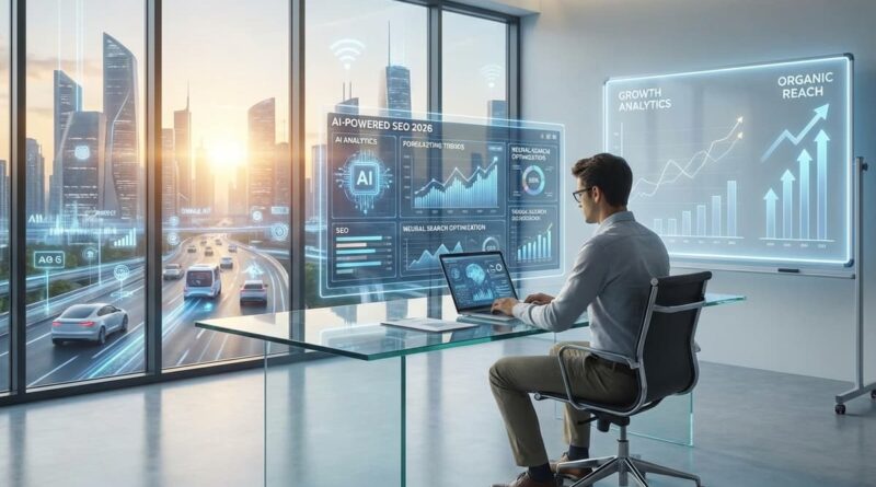 Náhledový obrázek pro blog Marketingový deník k tématu, AI a SEO v roce 2026. Rozebírám otázku, zda má SEO stále smysl.